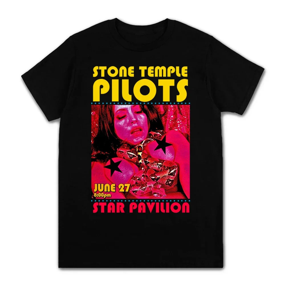 Stone Temple Pilots Star Pavilion Black T-Shirt