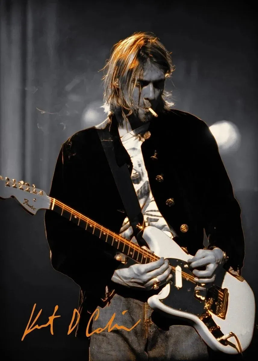 Nirvana Kurt Cobain Wall Prints