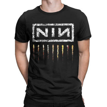 Nine Inch Nails Classic NIN Logo Black T-Shirt