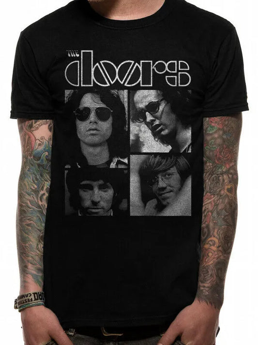 The Doors Square Black T-Shirt
